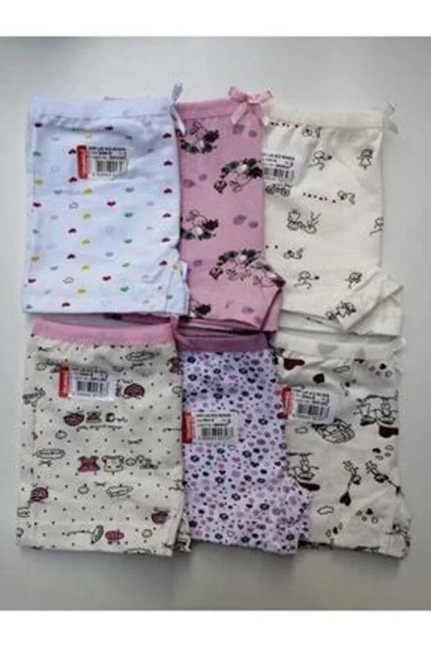 Детские боксеры для девочек с принтом 6 шт Boxer Shorts Ceylanoğlu, Multicolor
