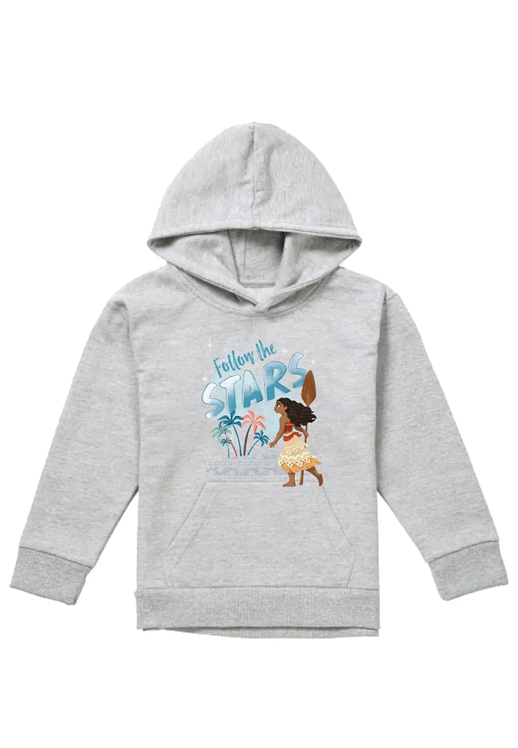 Детский худи с принтом Moana Follow the Stars Disney, Grey