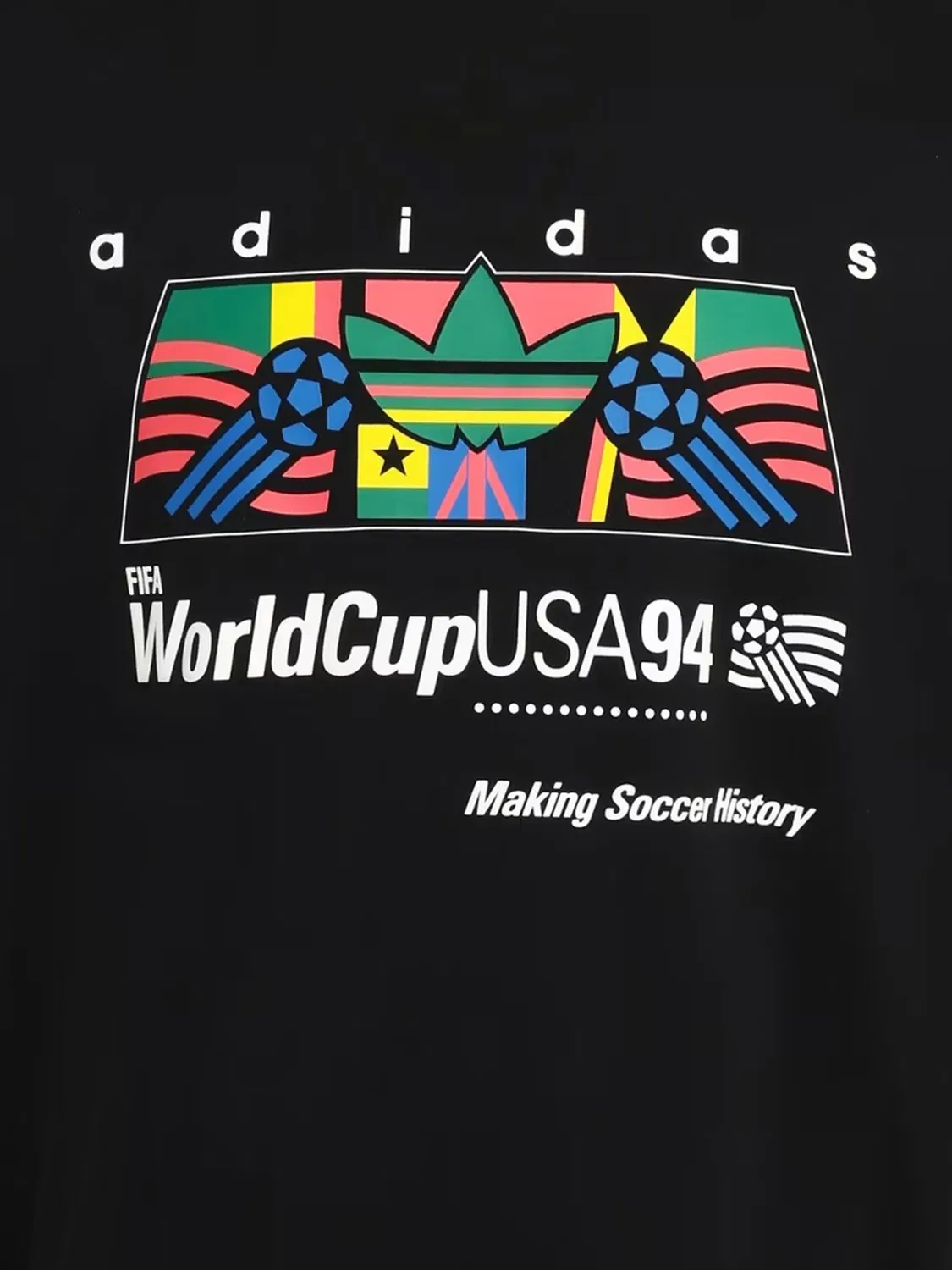 Футболка Africa с графическим принтом Adidas, черный — фото 2