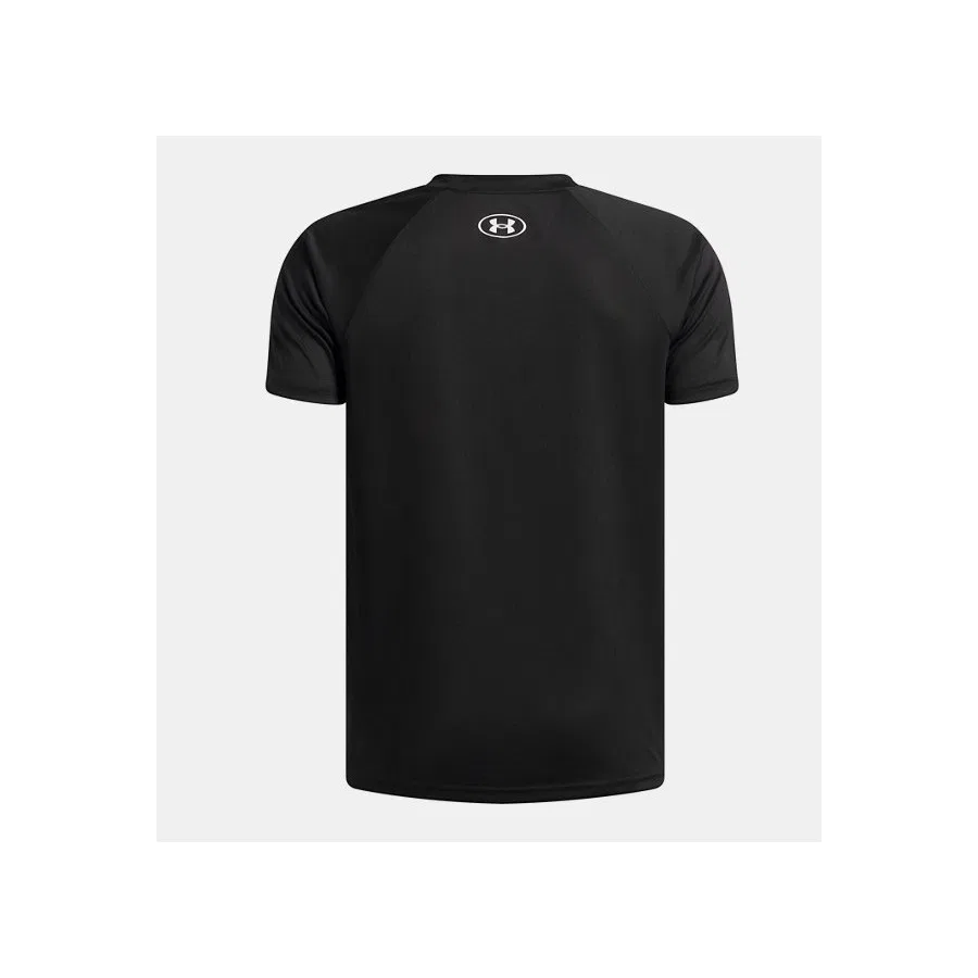 Детская футболка с коротким рукавом Under Armour Ua Tech Split Wordmark, Черный — фото 2