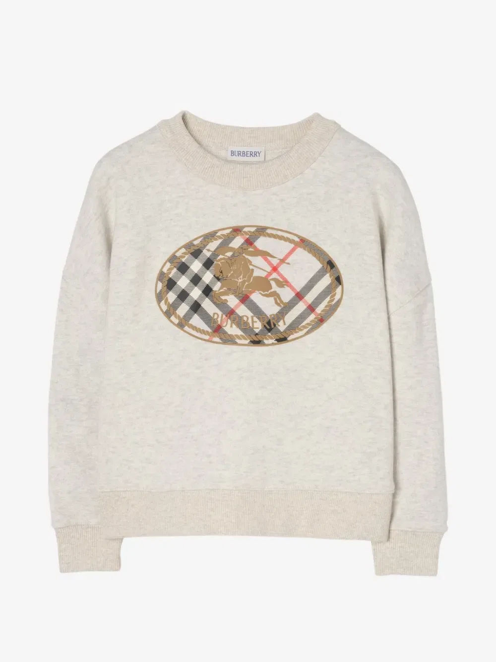 Джемпер с принтом рыцаря Burberry Kids, бежевый