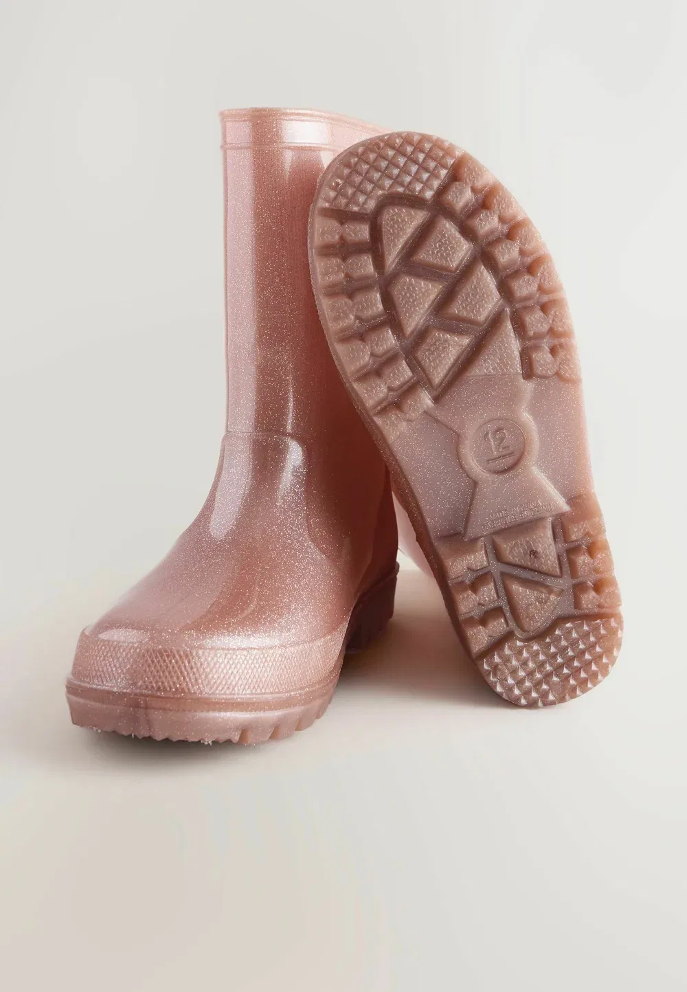 Резиновые сапоги стандартного размера Next, Rosegold Metallic — фото 3