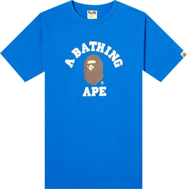 

Футболка BAPE College Tee 'Blue', синий