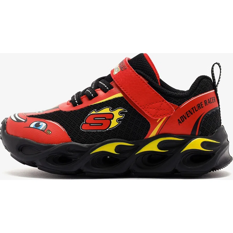 Кроссовки с подсветкой Thermo-Flash - Wheel Buddies Skechers, Красно-черный
