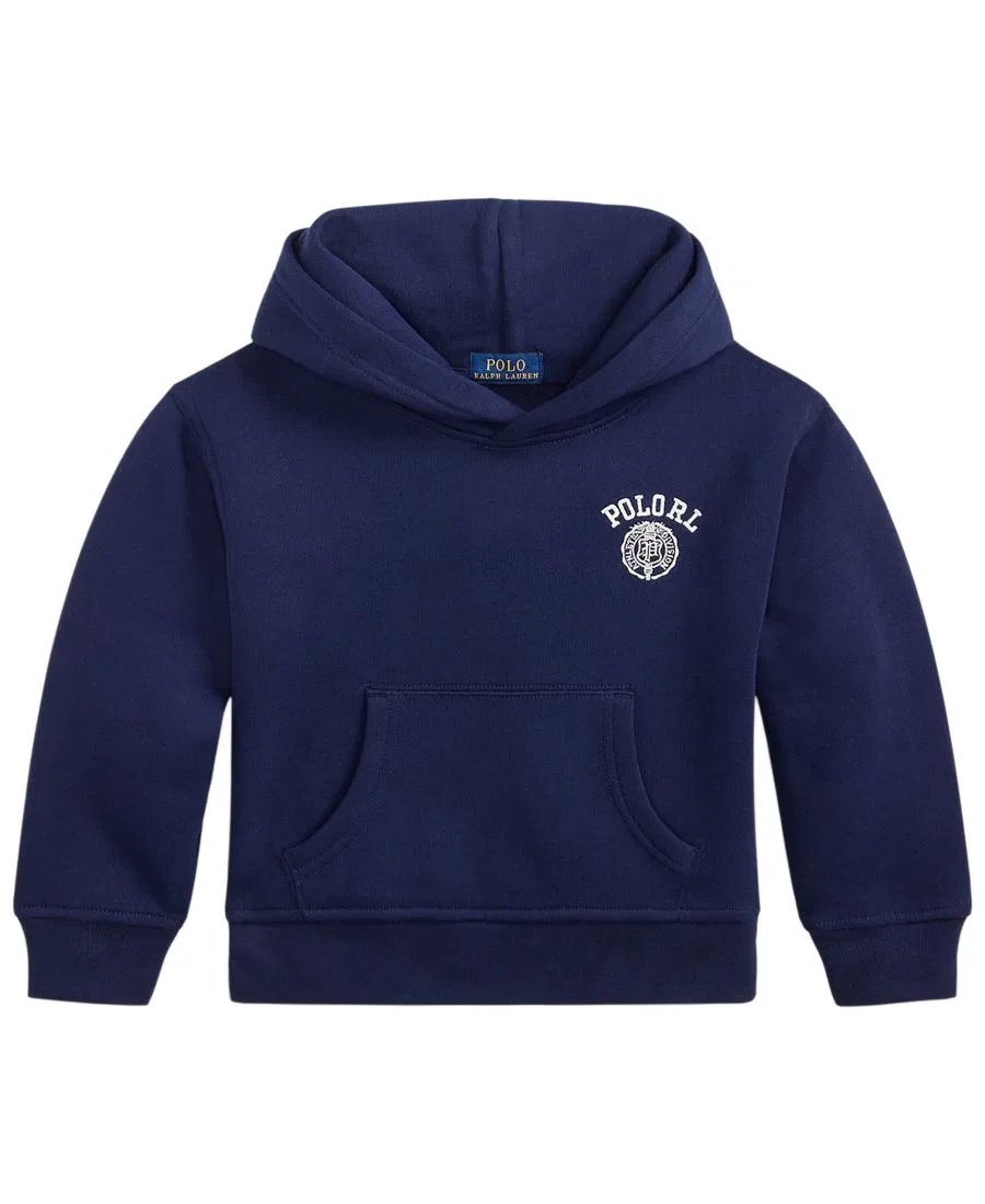 Худи с вышивкой, свободный крой Polo Ralph Lauren, Refined Navy