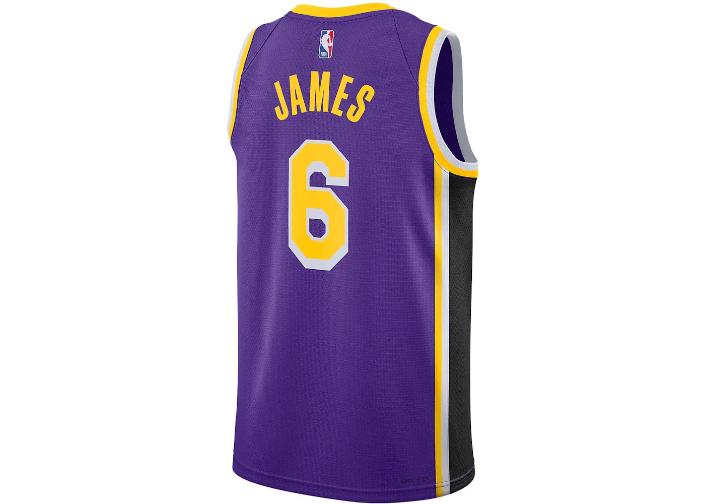 Мужская баскетбольная джерси Nike LA Lakers Lebron James, Purple — фото 2
