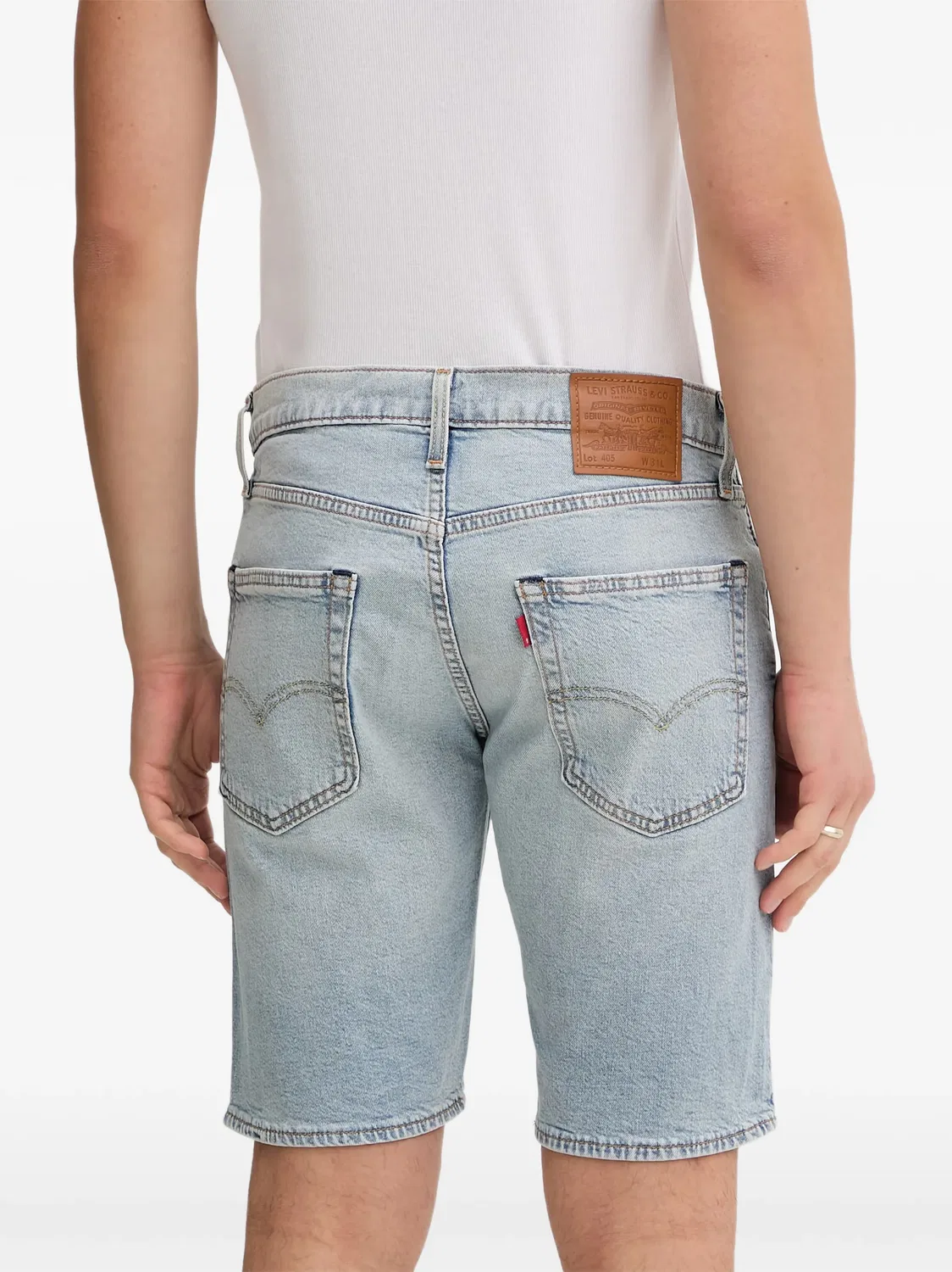 Джинсовые шорты синего цвета Levi's, синий — фото 2