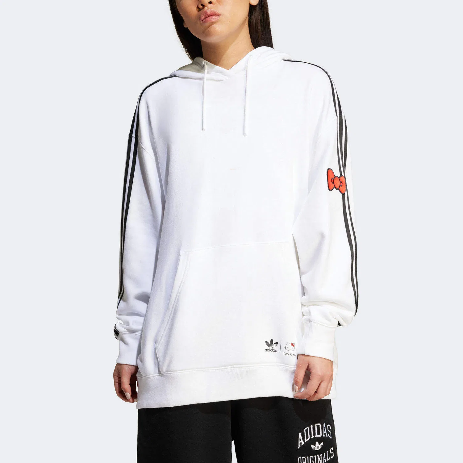 Женский свитшот с принтом Adidas Originals x Hello Kitty, White — фото 4