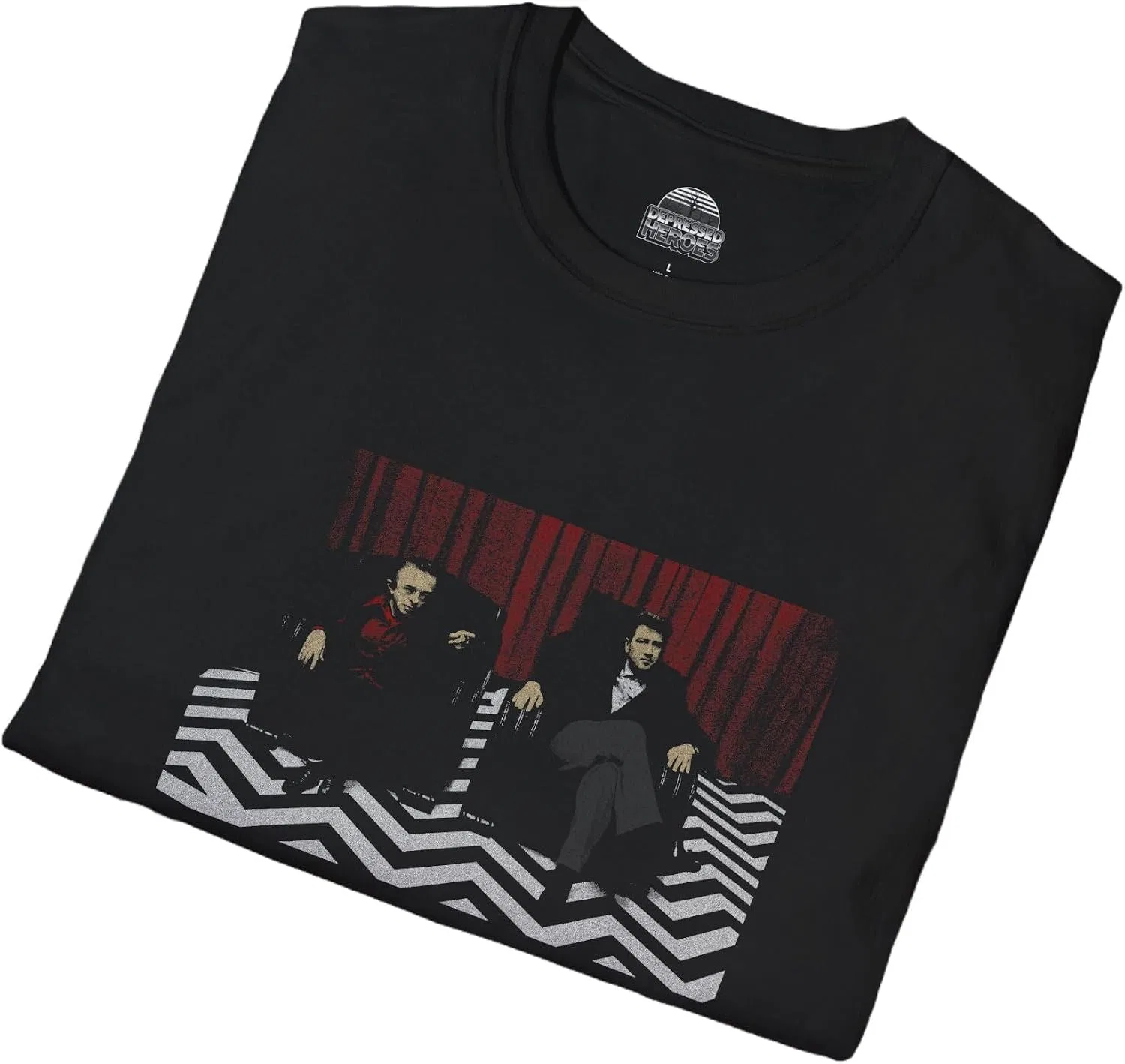 Мужская футболка с принтом Twin Peaks Black Lodge Gildan, Black