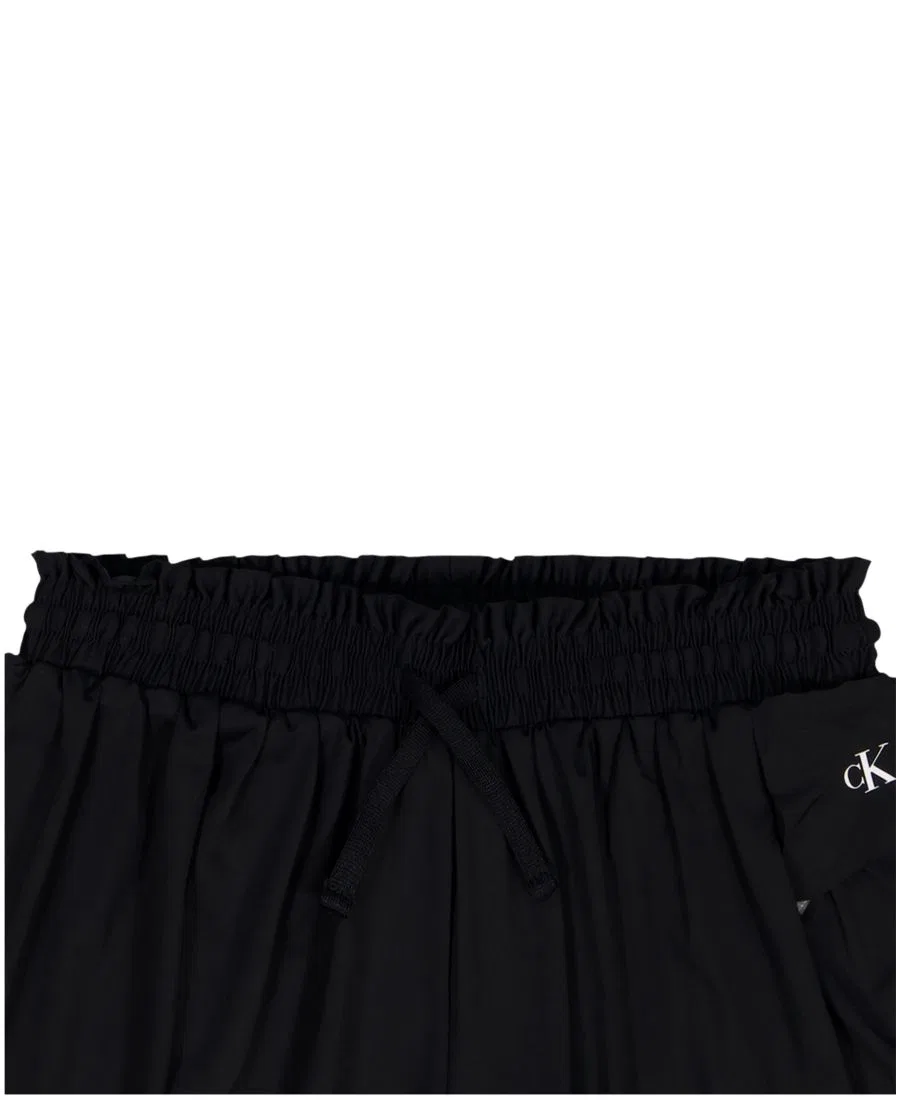 Шорты для девочек с эластичным поясом Calvin Klein, Black — фото 4