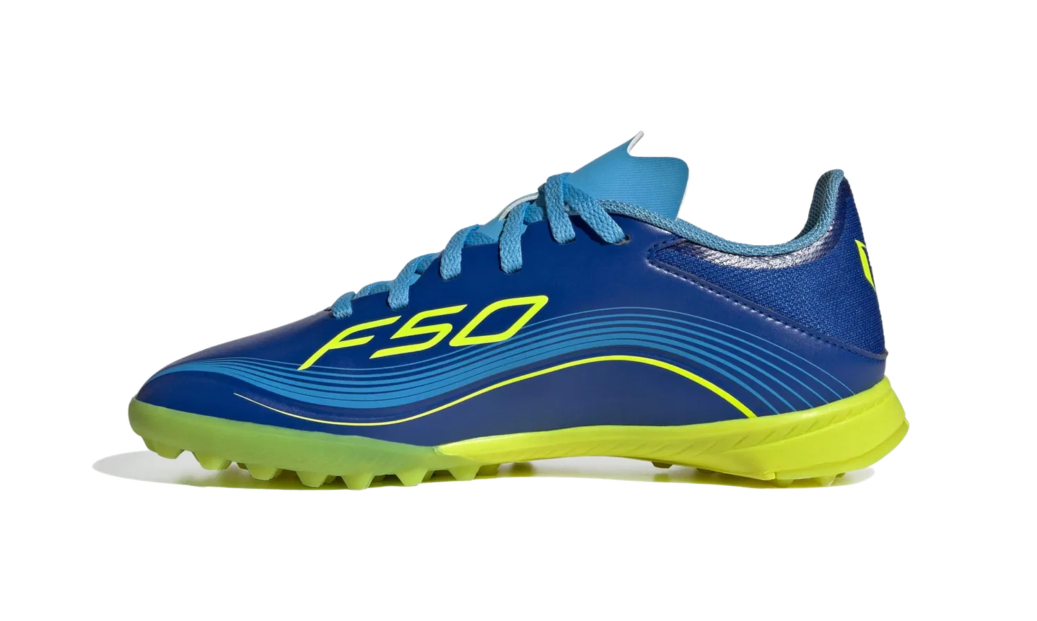 Детские футбольные бутсы с технологией Messi League TF Adidas, синий — фото 3