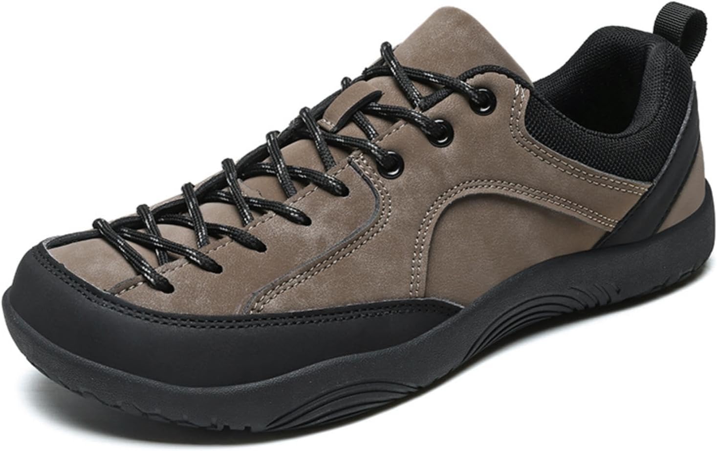 

Треккинговые кроссовки с широкой носковой частью RUMPRA для мужчин и женщин - противоскользящие кроссовки, легкие прогулочные обувь для путешествий и повседневного комфорта, черный/хаки