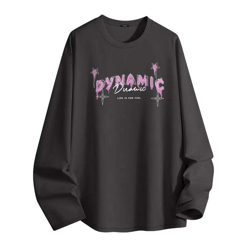 Футболка детская хлопковая MINISO, Light Beige (Mz Star Pink Font) — фото 3