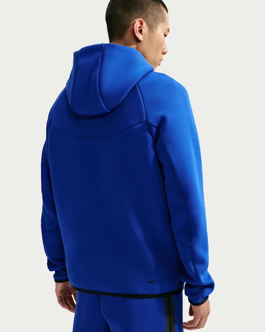 Мужская флисовая ветровка на молнии Nike Tech, Old Royal/Black — фото 2