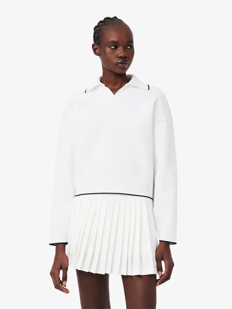 Свитшот женский LACOSTE Heritage Tennis, White