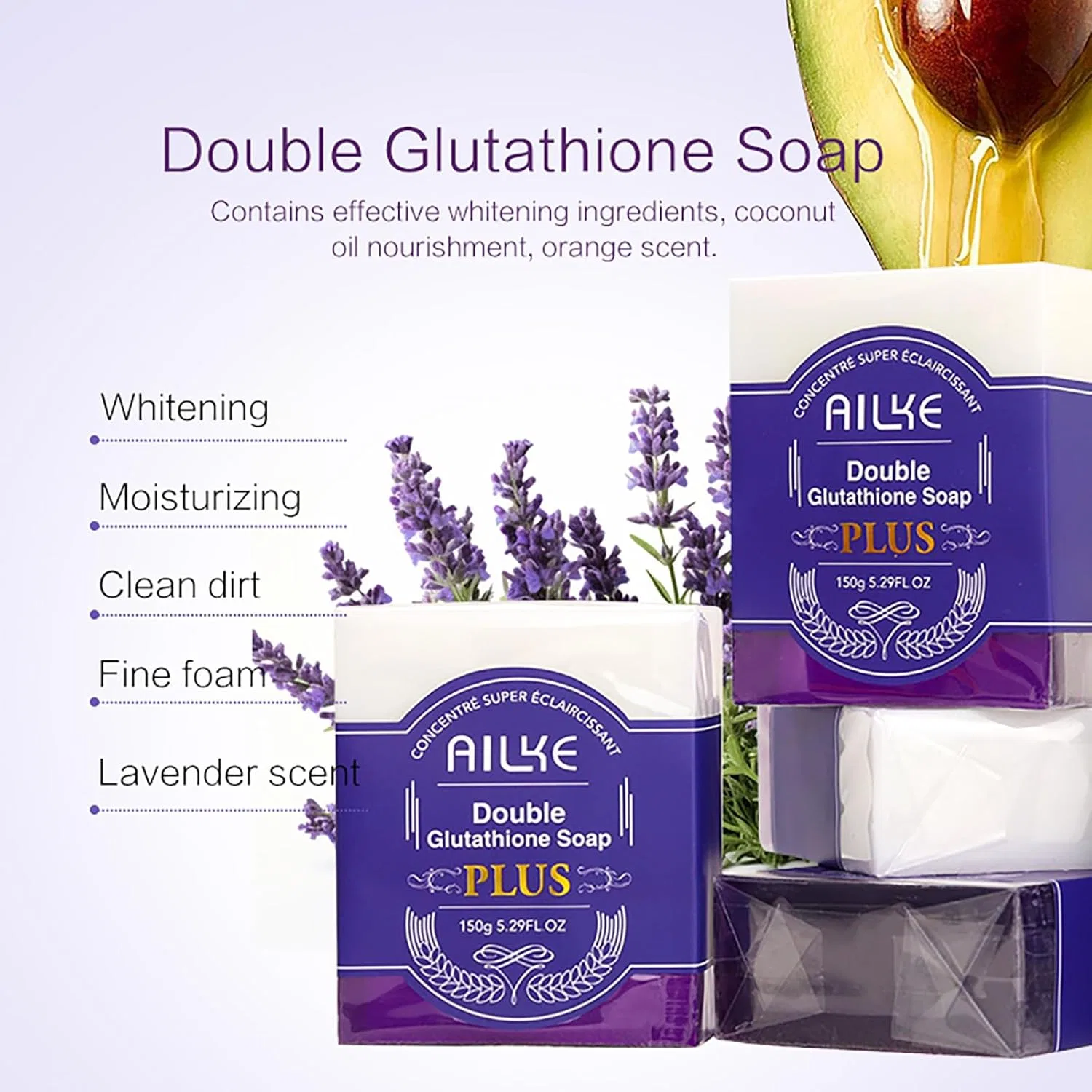 Мыло увлажняющее AILKE BOOST LUSTER, набор 5 шт, 150 г, 5 Items — фото 3