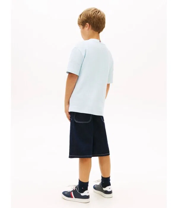Детская футболка Tommy Hilfiger, Azzurro — фото 3