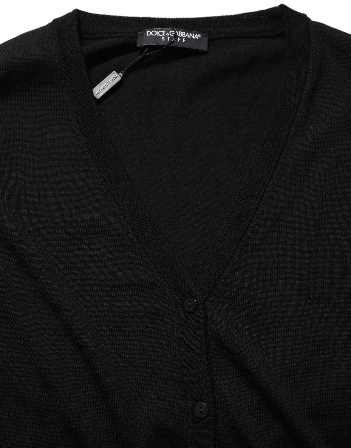 Женский кардиган с застежкой на пуговицы из шерсти Dolce & Gabbana, Black