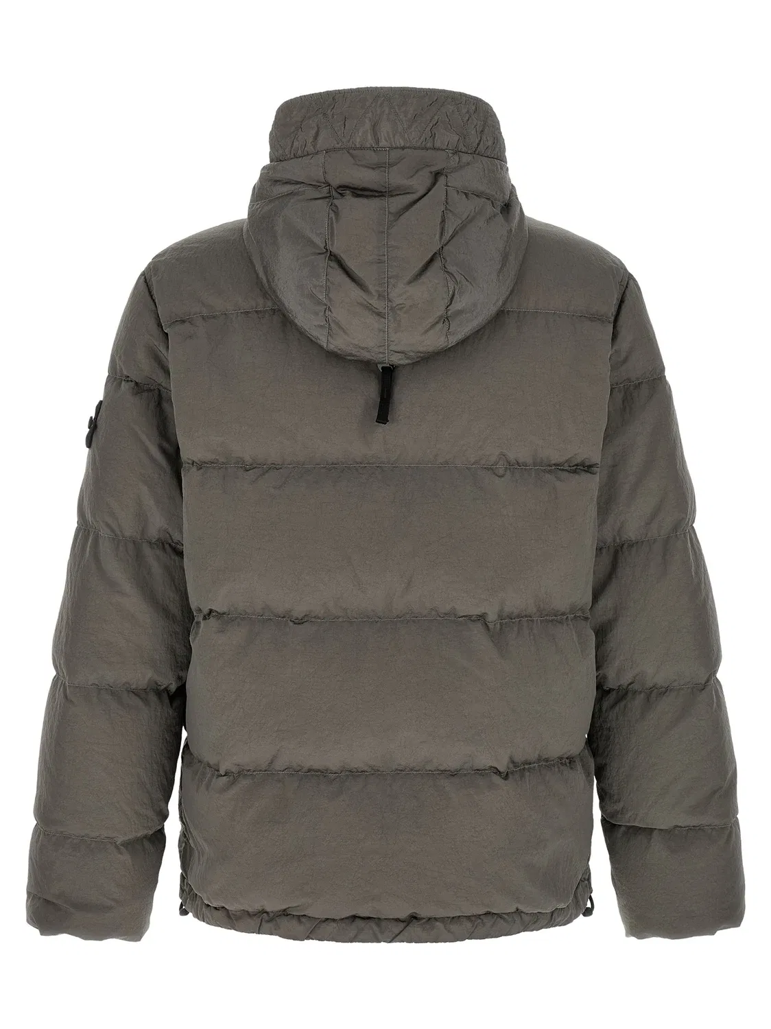 Куртка-пуховик с эффектом мятости Stone Island, серый — фото 2
