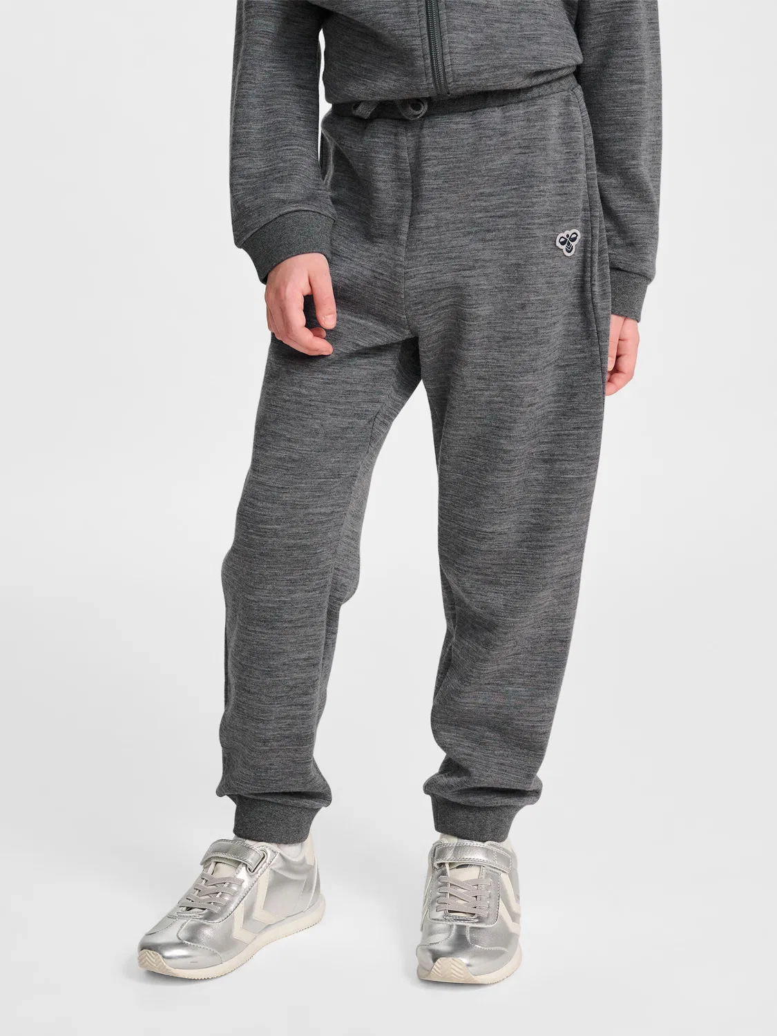 Детские шерстяные брюки Hmljr Wool Hummel, Grau / Dunkelgrau