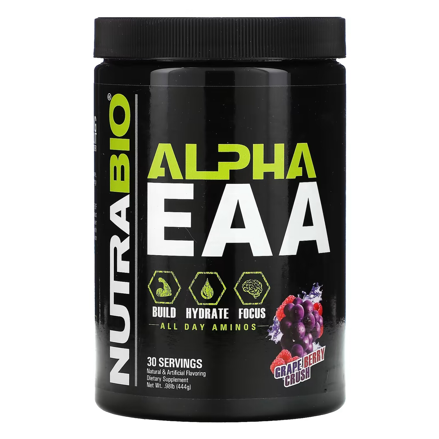

Добавка NutraBio Labs Alpha EAA, виноград / ягоды, 444 г