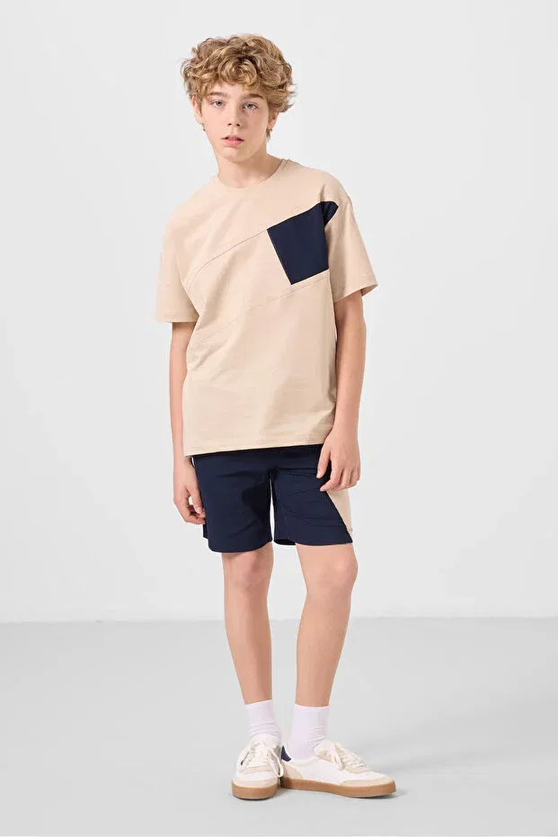 Детский спортивный костюм для мальчиков хлопковый Tommy Life, Beige/Lacquer