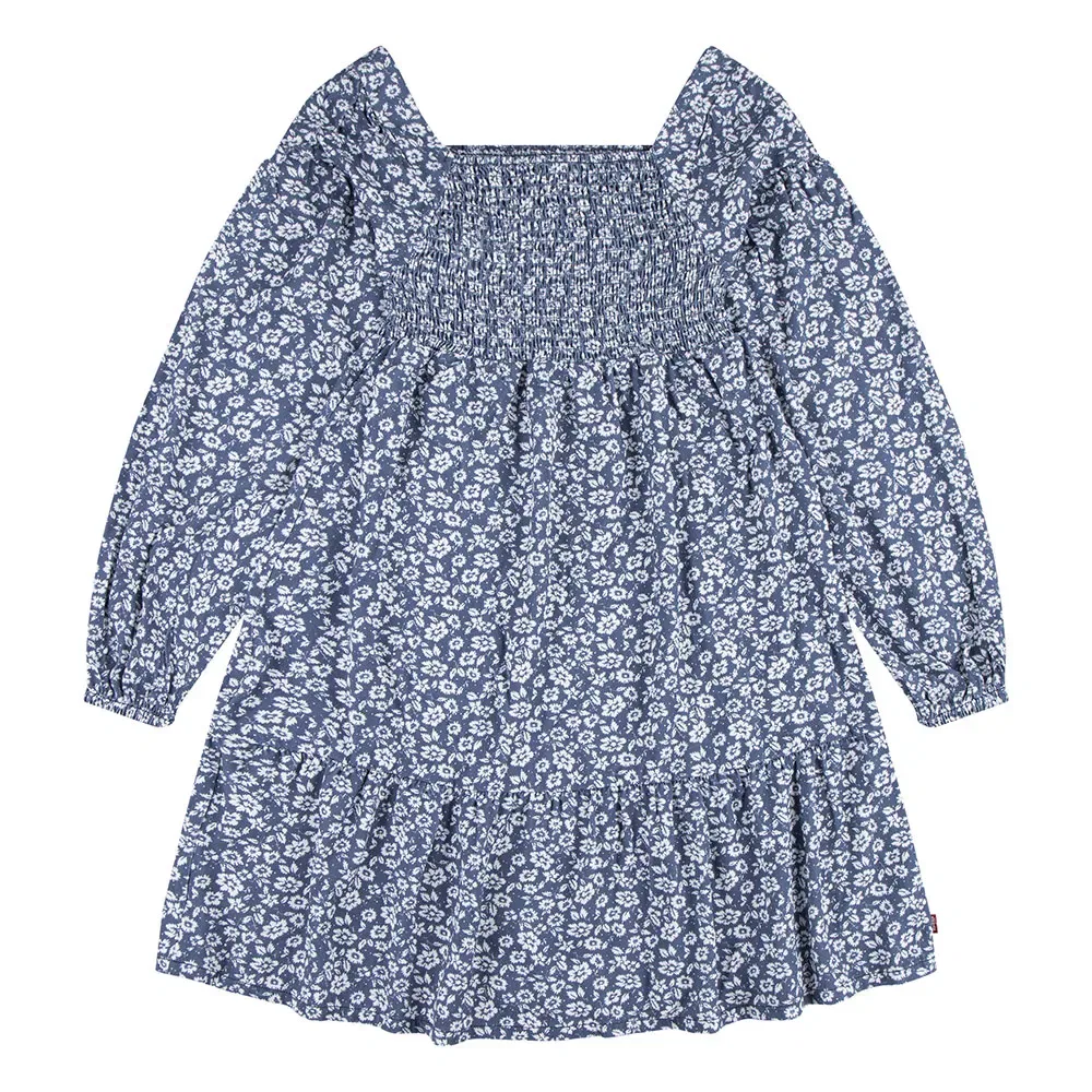 Детское платье с длинным рукавом Smocked Dress Levi's, Blue