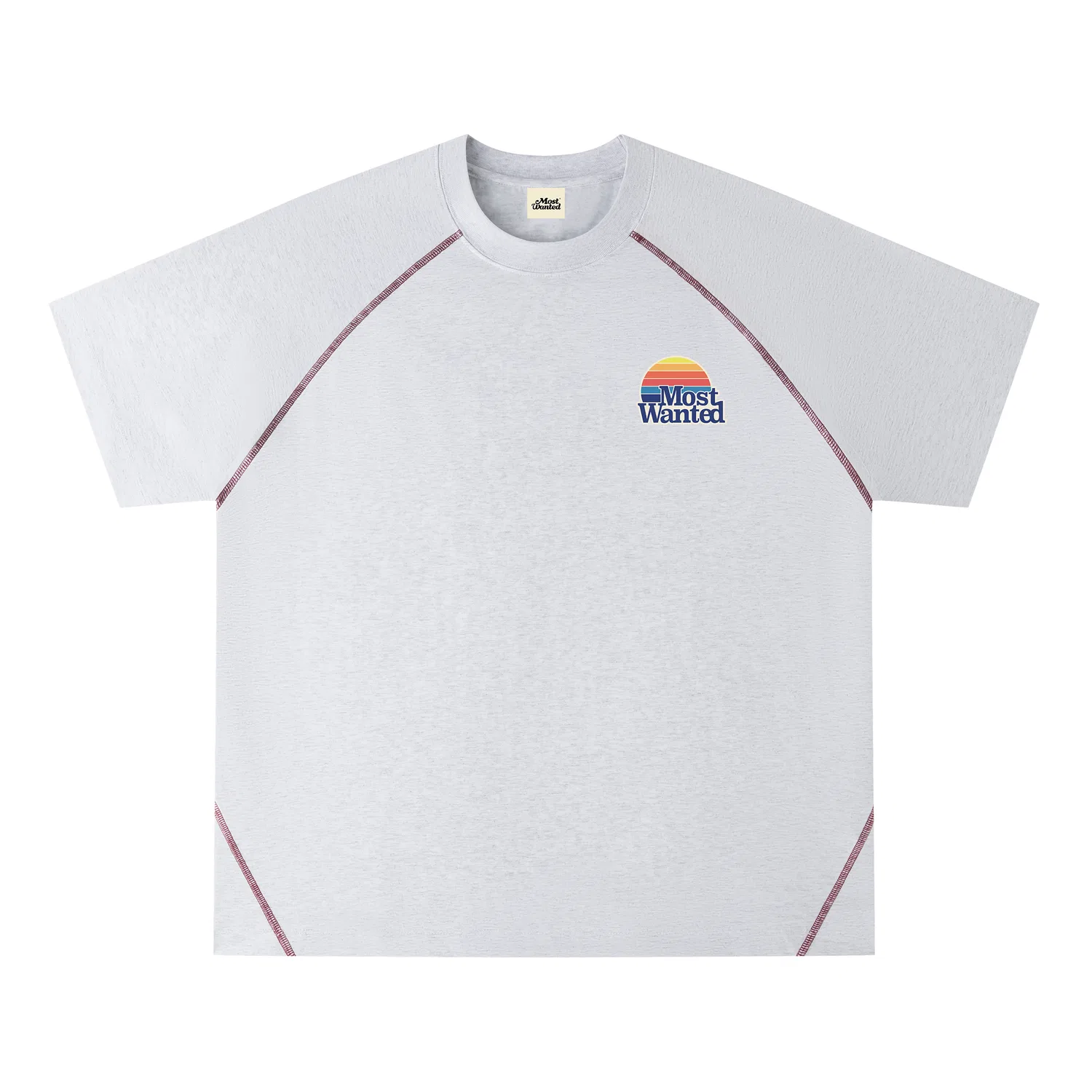Футболка детская с круглым вырезом, хлопковая, MostwantedLab, White Heather Gray