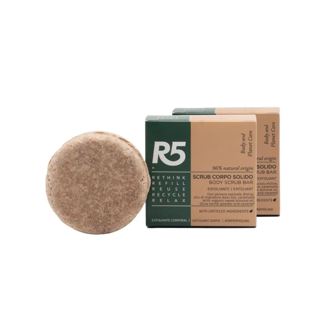 Скраб для тела твердый R5, 2 шт, 70 г, Olive Seed Powder & Sweet Almond Oil