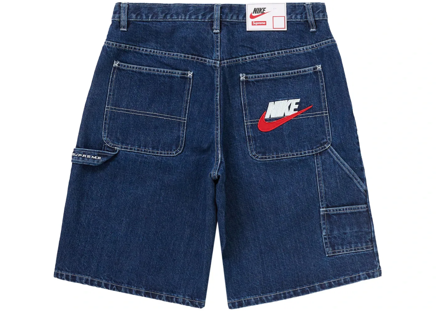 Мужские джинсовые шорты с принтом Supreme Nike Short, Indigo