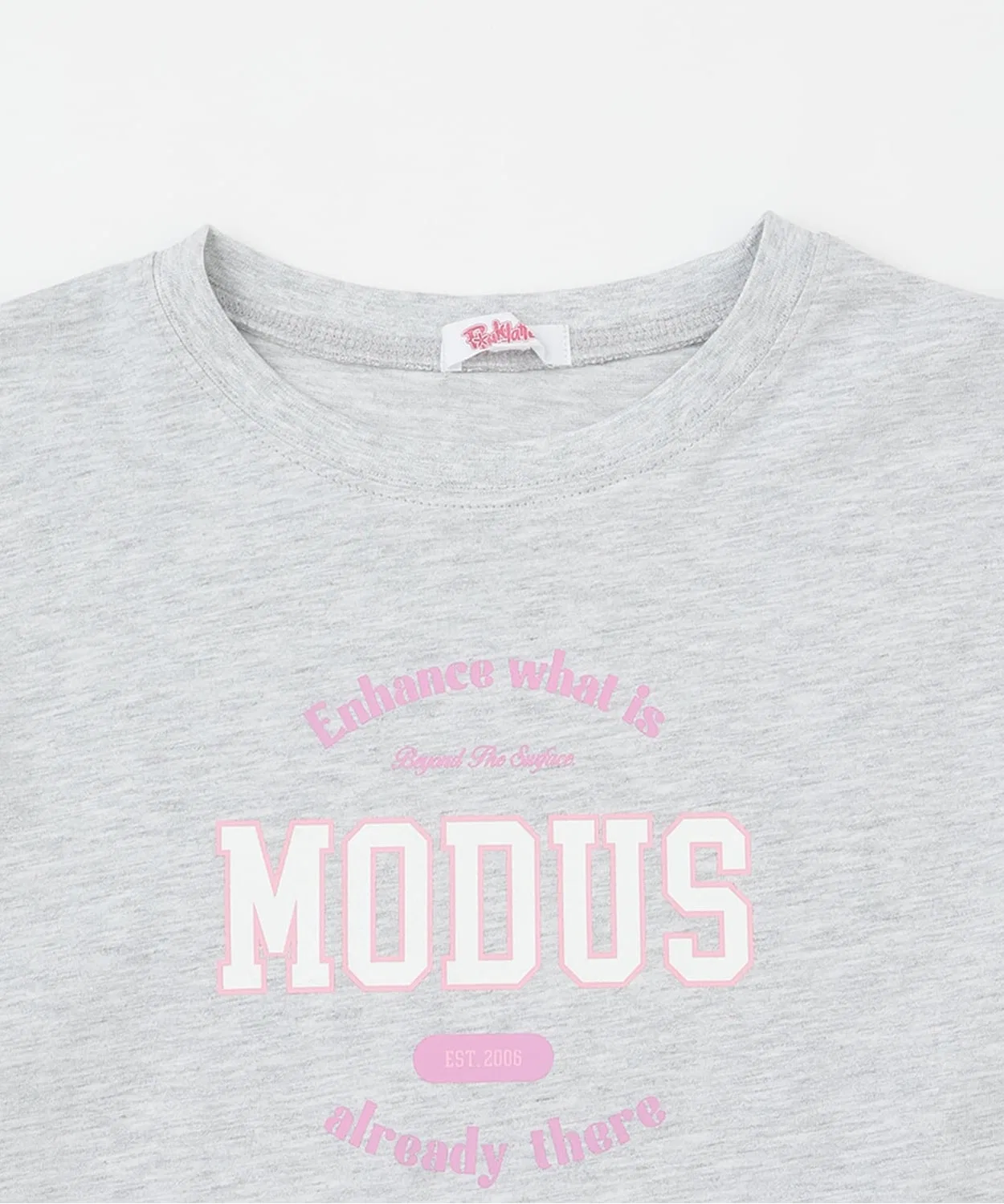 Детская футболка с длинным рукавомс принтом PINK-latte, Off White — фото 3