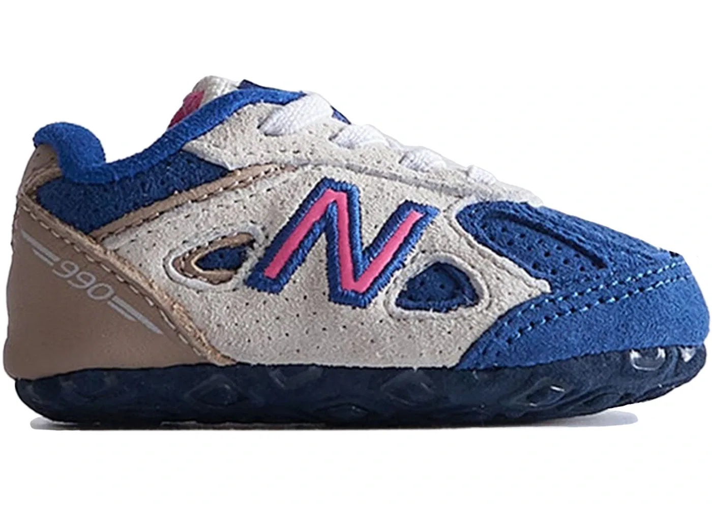 Детские кроссовки Lifestyle New Balance 990v4 Kith Daytona, Tan/Navy/Pink