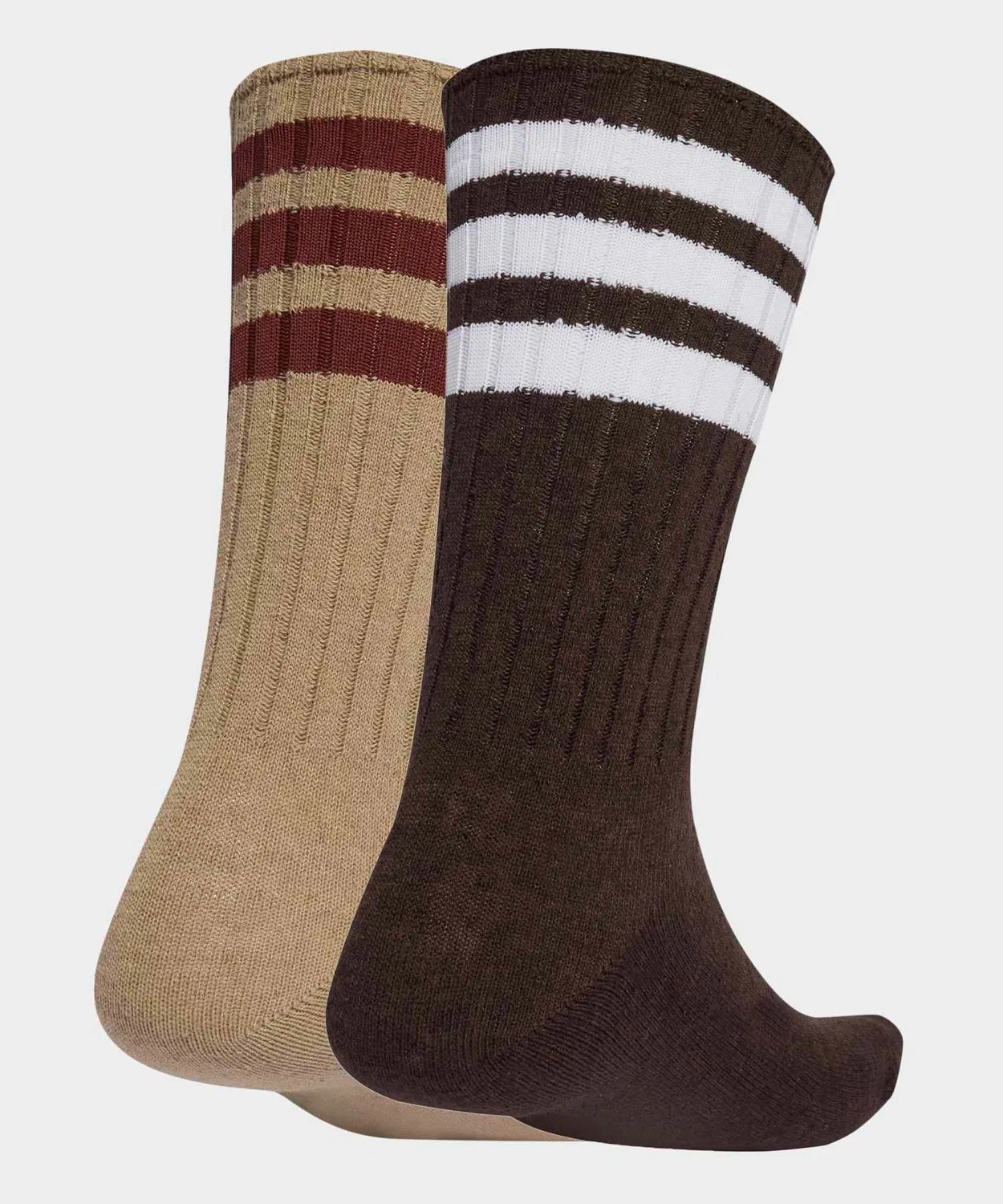 Носки спортивные с rib-вязкой, комплект из 2 пар Adidas, Beige — фото 2