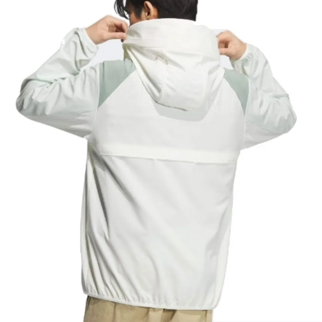 Куртка с блоком цветов Woven UPF Colorblocked Asia Sizing Adidas, белый/бирюзовый — фото 2
