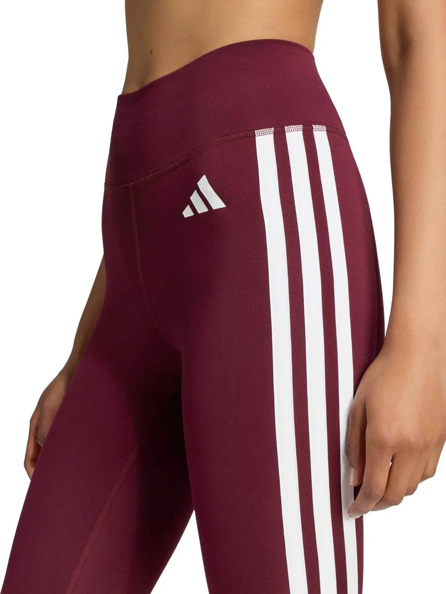 Спортивные брюки-скинни ADIDAS PERFORMANCE 'OPTIME ESSENTIALS' в цвете Бордо — фото 3
