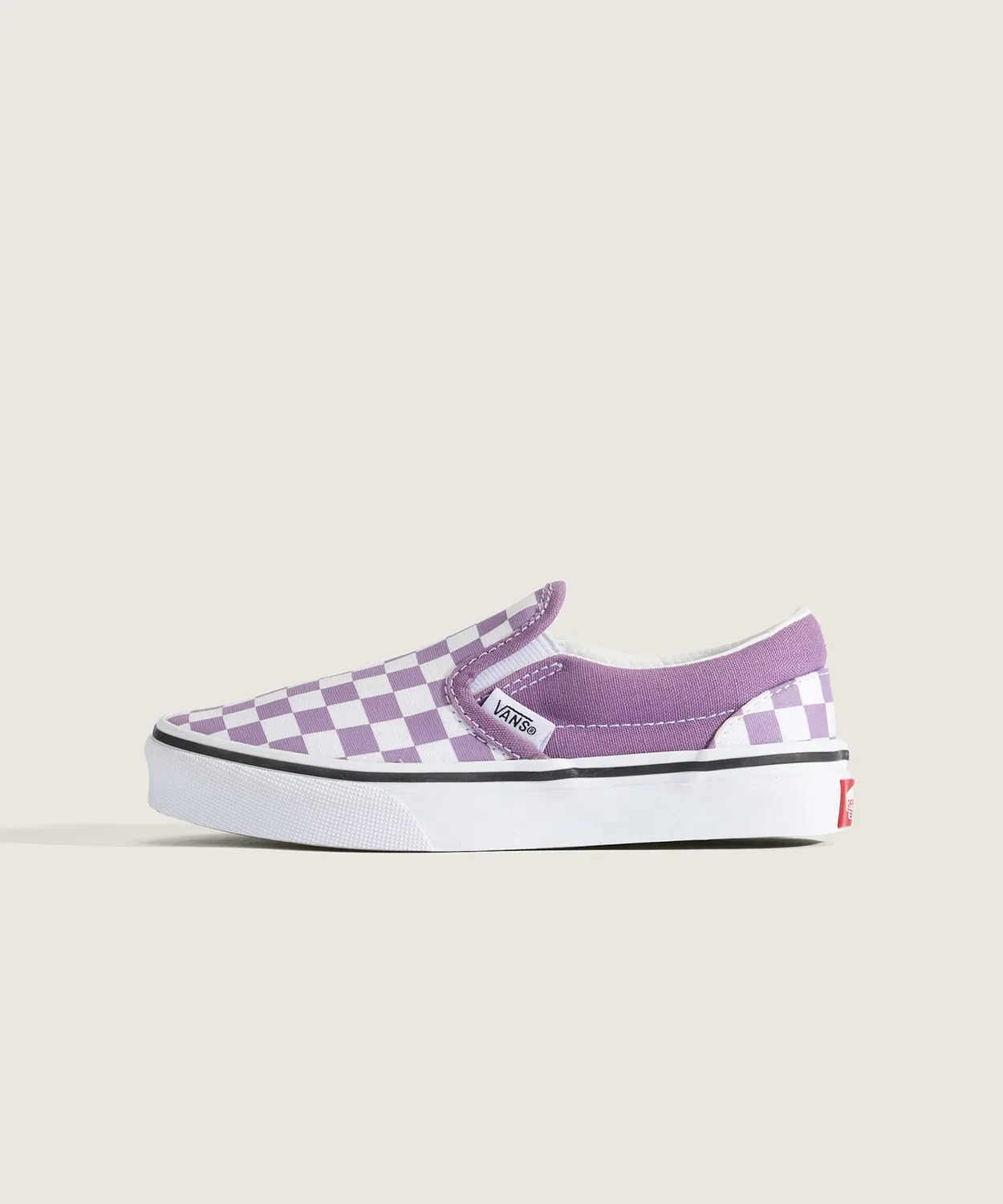 Детские кеды-слипоны с принтом в клетку Classic Slip-On COLOR THEORY VANS, Purple