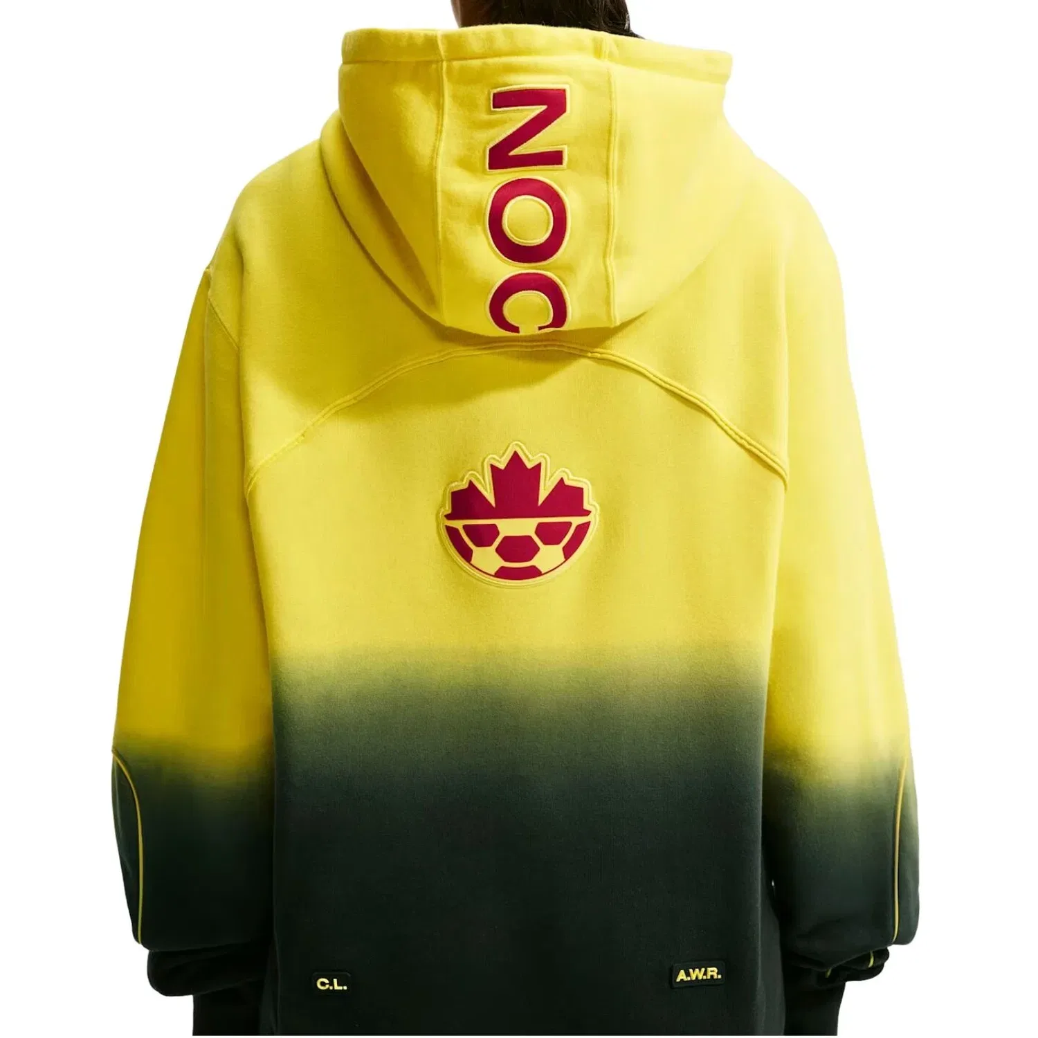 Мужское худи с принтом Nike x Canada x NOCTA Cryoshot CS Hoodie Sonic Yellow, желтый — фото 3