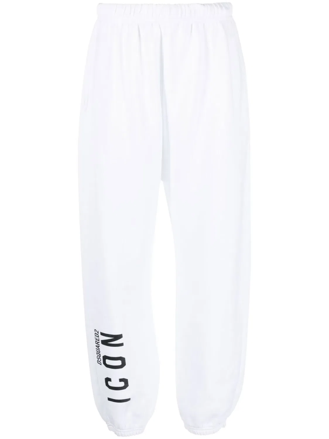 DSQUARED2 Трековые брюки Icon Logo из джерси белые