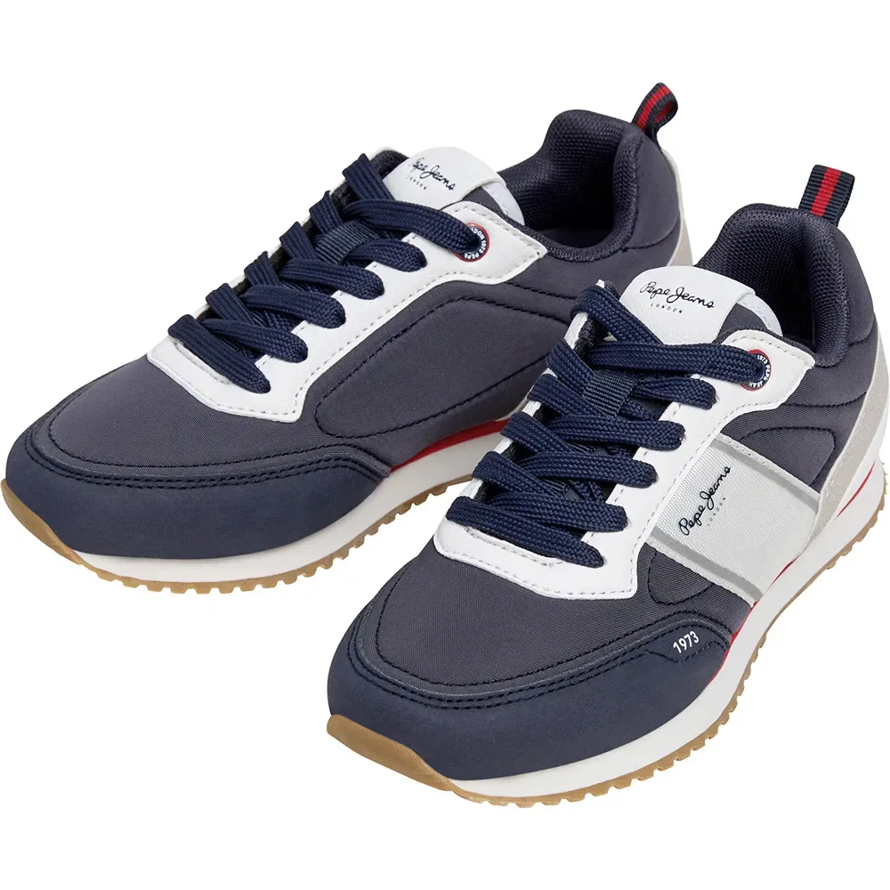 Детские кроссовки для мальчиков с 3D-логотипом Dublin Sport Pepe jeans, Blue — фото 3