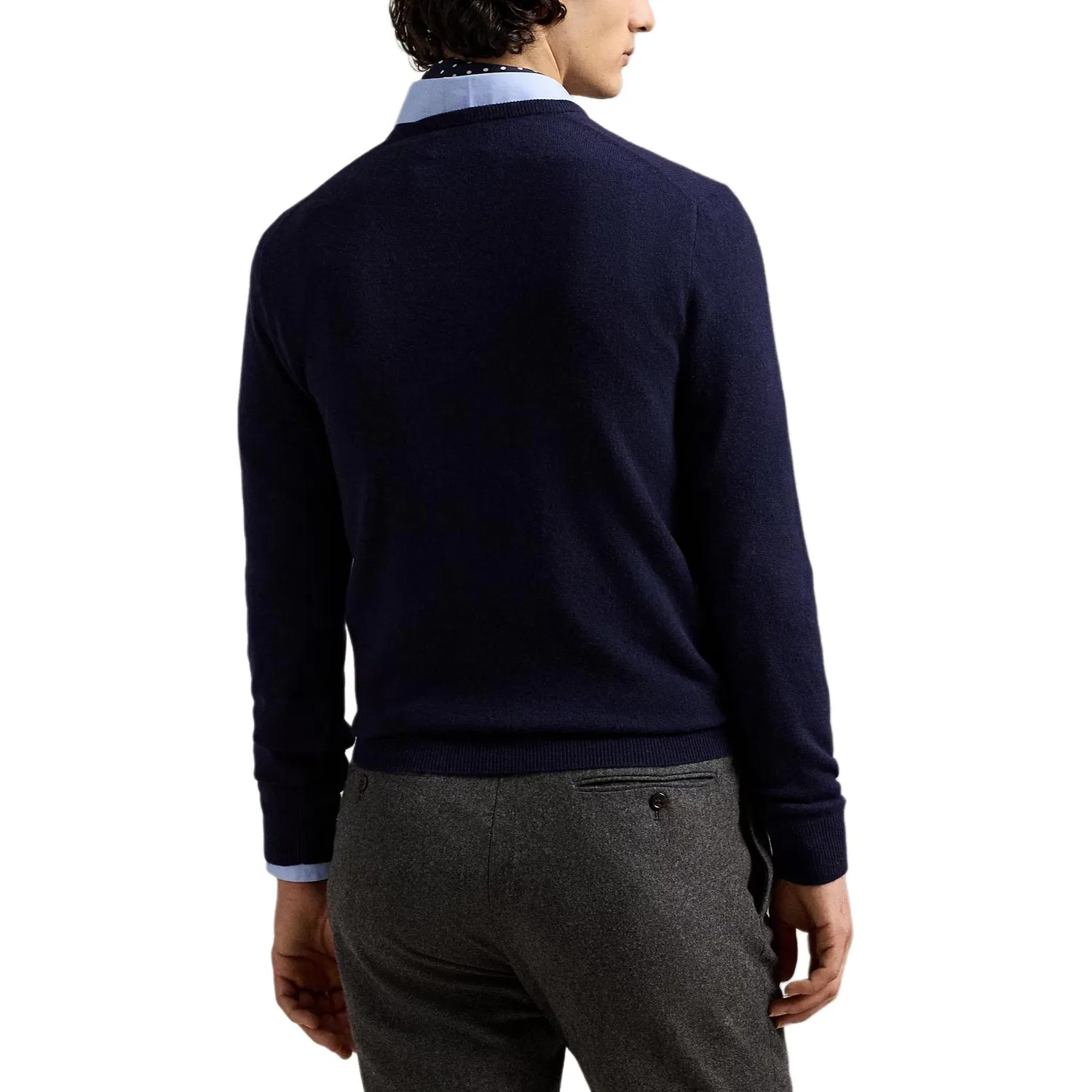 Мужской свитер с круглым вырезом Polo Ralph Lauren, Hunter Marine Blue — фото 3