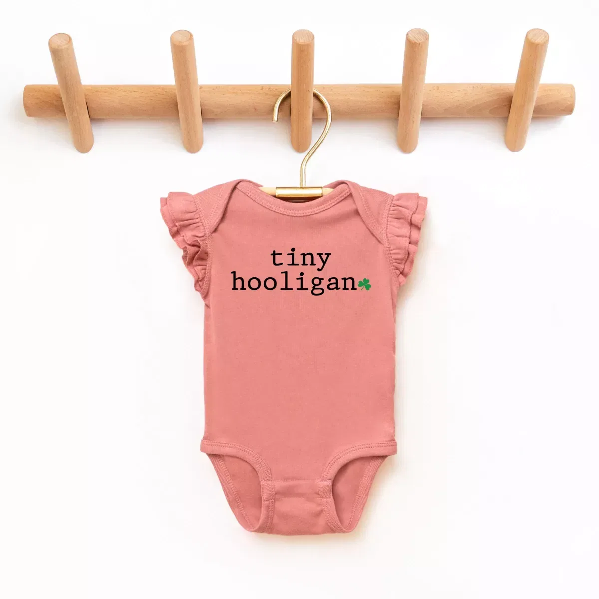 Детский боди с бабочкой-рукавом Tiny Hooligan The Juniper Shop, Mauve — фото 2