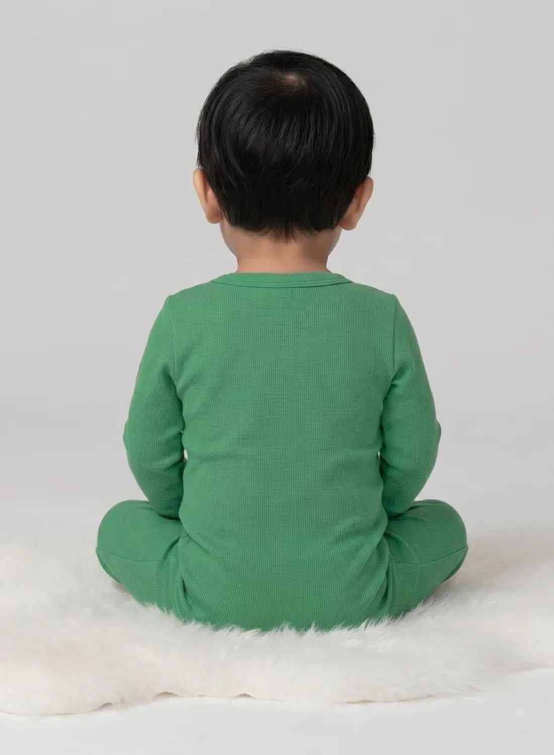 Боди-комбинезон с принтом авокадо Baby avo cute avocado Babyqlo, зеленый — фото 2