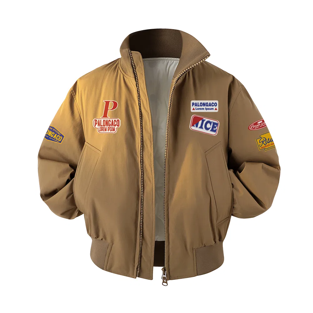 Детский пуховик с воротником-стойкой Down Jackets Unisex Stand Collar Moderate PAL ONGACO, Coffee