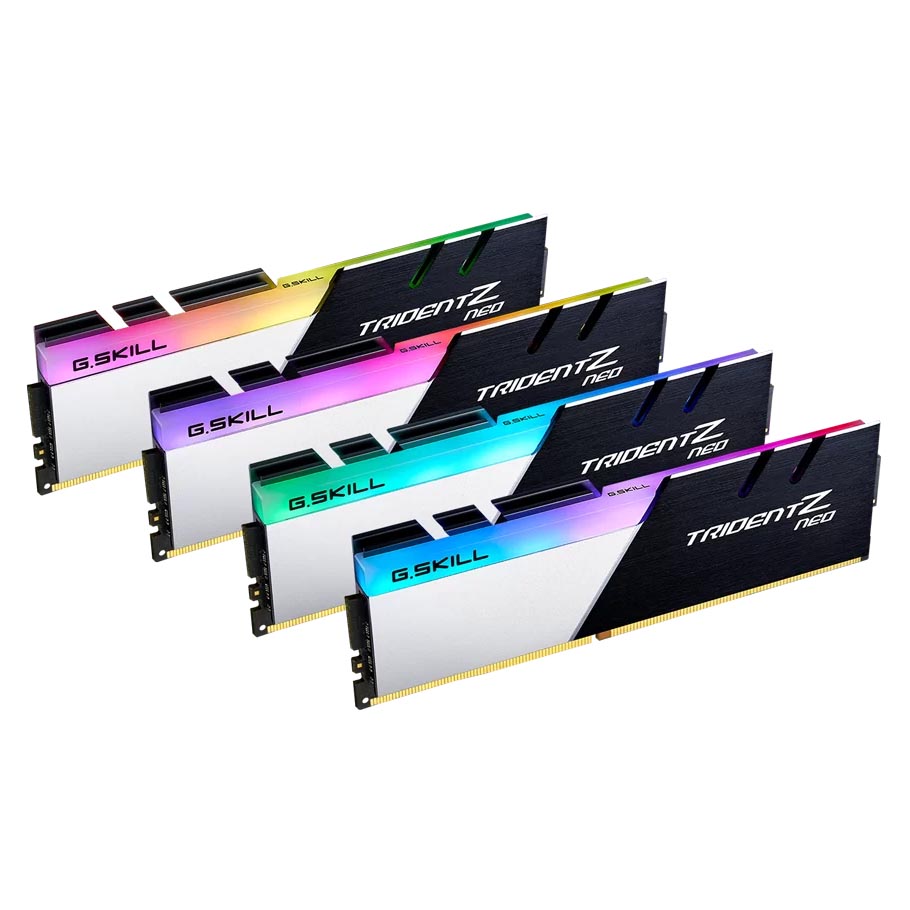 

Оперативная память G.SKILL Trident Z Neo, 128 Гб DDR4 (4x32 Гб), 3200 МГц, F4-3200C16Q-128GTZN, черный/серебристый