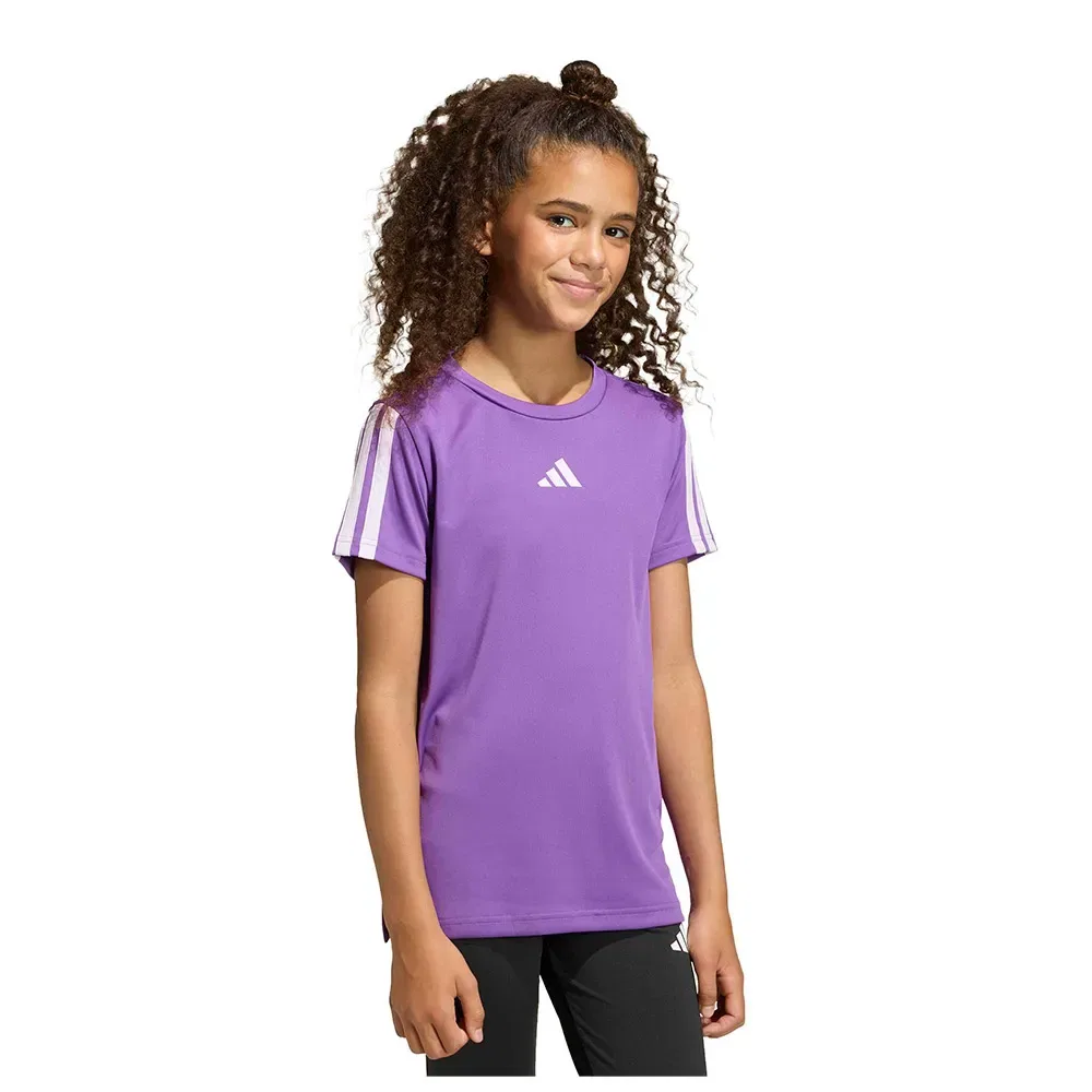 Футболка с коротким рукавом Training Essentials 3 Stripes Adidas, фиолетовый