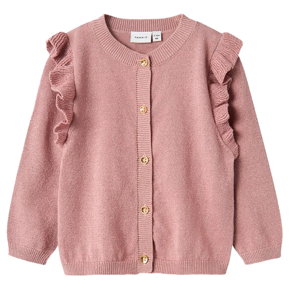 Детский кардиган для девочек с блеском Abinne Mini Name it, Pink