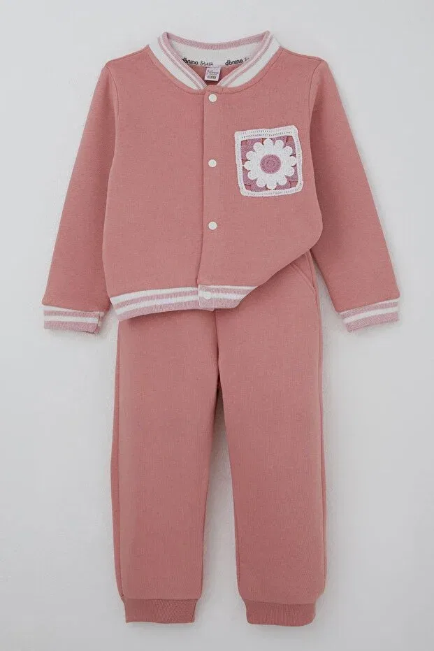 Детский спортивный комплект для девочек с принтом Donino Baby, Rose Dry