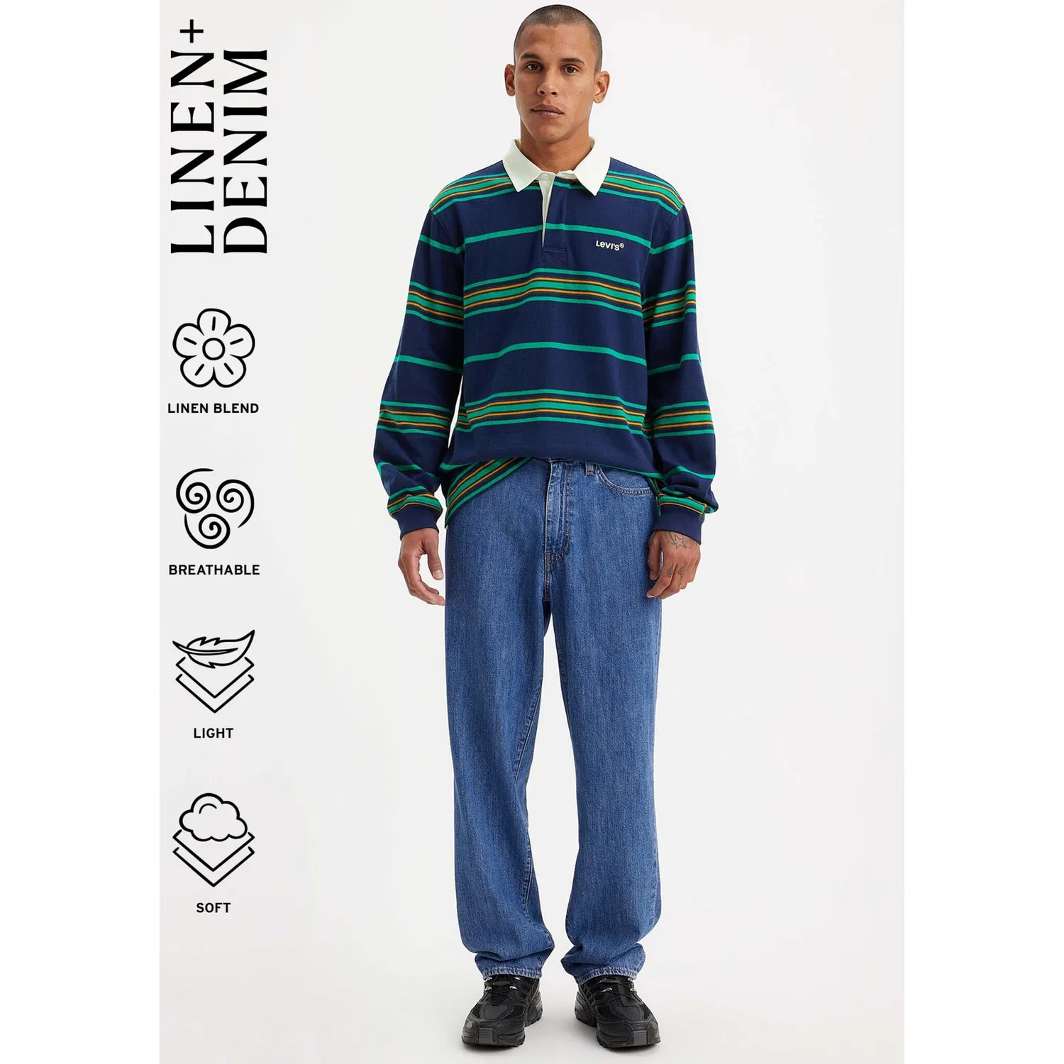 Мужские свободные джинсы 568 STAY LOOSE Levi's, Tailored Scholar LTW — фото 2