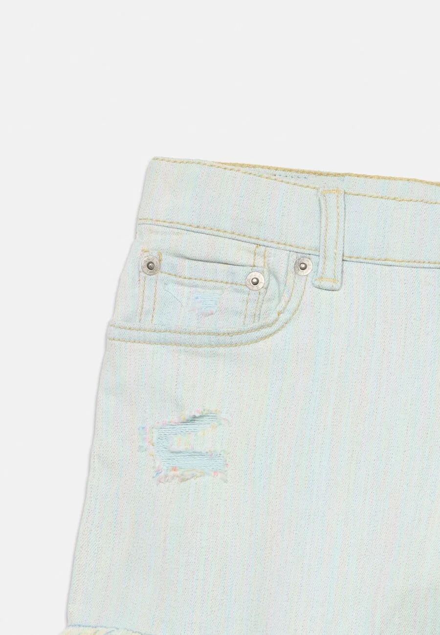 Детские шорты Levi's Kids Regular Jeans 'LVG RAINBOW' светло-голубого цвета — фото 3