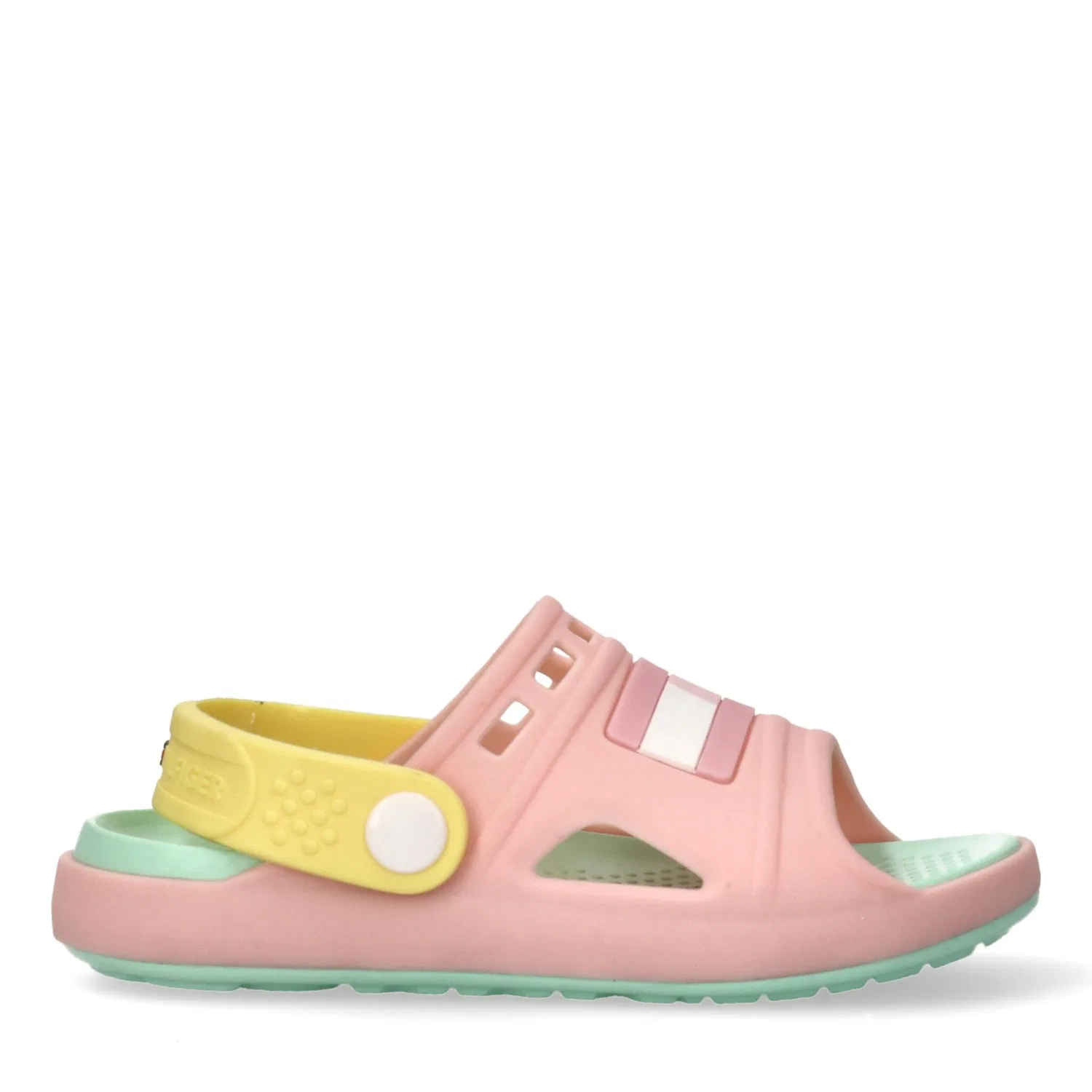 Детские сандалии для купания с ремешком Tommy Hilfiger, Pink-Yellow — фото 3